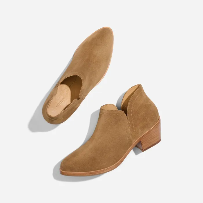 Women Mia Everyday Ankle Bootie Taupe Suede Nisolo Boots