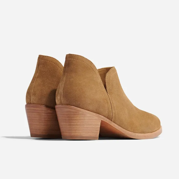 Women Mia Everyday Ankle Bootie Taupe Suede Nisolo Boots