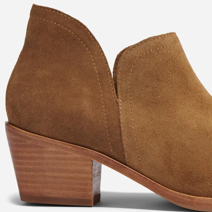 Women Mia Everyday Ankle Bootie Taupe Suede Nisolo Boots