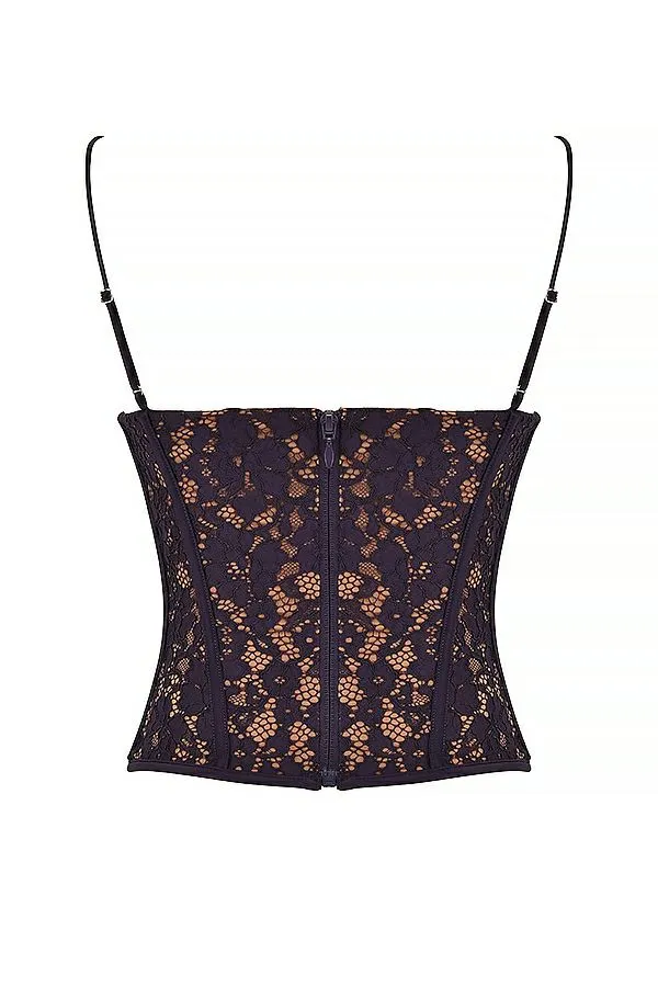 Women Mila Night Shade Lace Underwired Corset House Of CB Corsets Women Mila Night Shade Lace Underwired Corset House Of CB Corsets