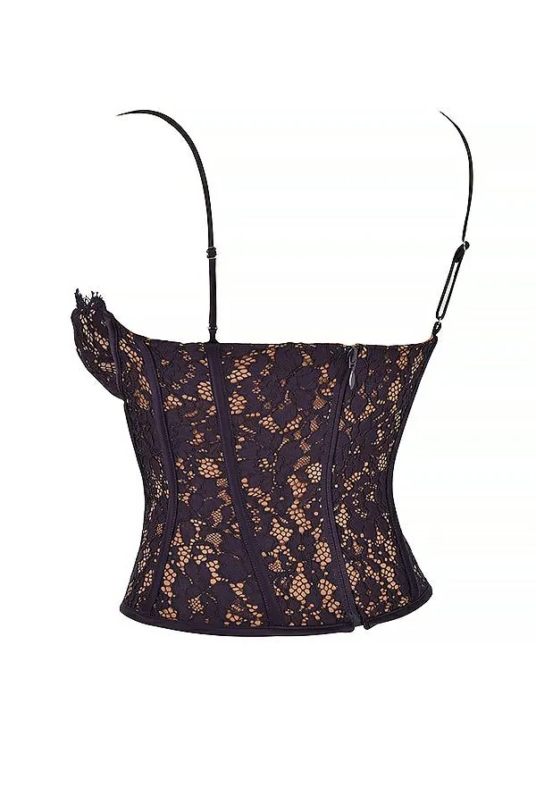 Women Mila Night Shade Lace Underwired Corset House Of CB Corsets Women Mila Night Shade Lace Underwired Corset House Of CB Corsets