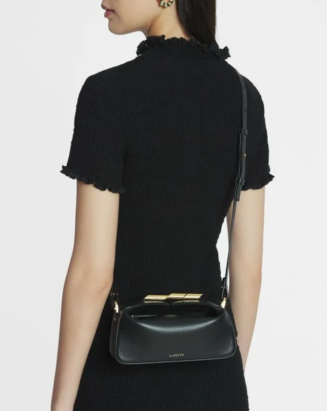 Women Mini Bags and Clutches Lanvin Haute Squence Leather Bag Black Women Mini Bags and Clutches Lanvin Haute Squence Leather Bag Black
