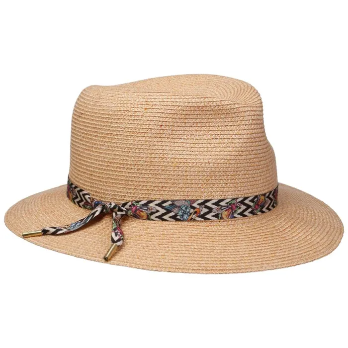 Women Nane Crushable Braided Hat Apricot Mayser Traveler Hats