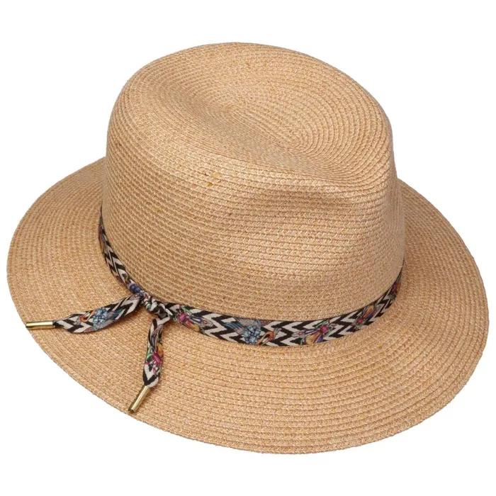 Women Nane Crushable Braided Hat Apricot Mayser Traveler Hats