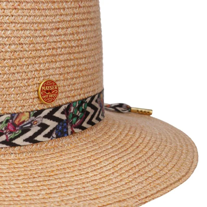 Women Nane Crushable Braided Hat Apricot Mayser Traveler Hats