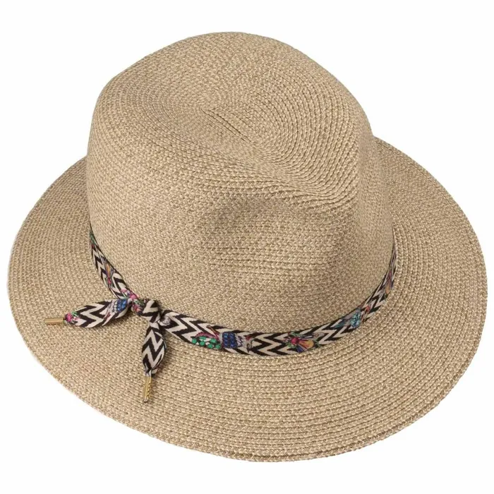 Women Nane Crushable Braided Hat Apricot Mayser Traveler Hats