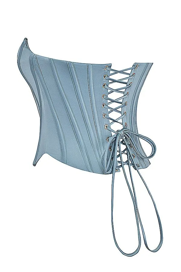 Women Nastassia Cool Blue Embellished Satin Corset House Of CB Corsets Women Nastassia Cool Blue Embellished Satin Corset House Of CB Corsets