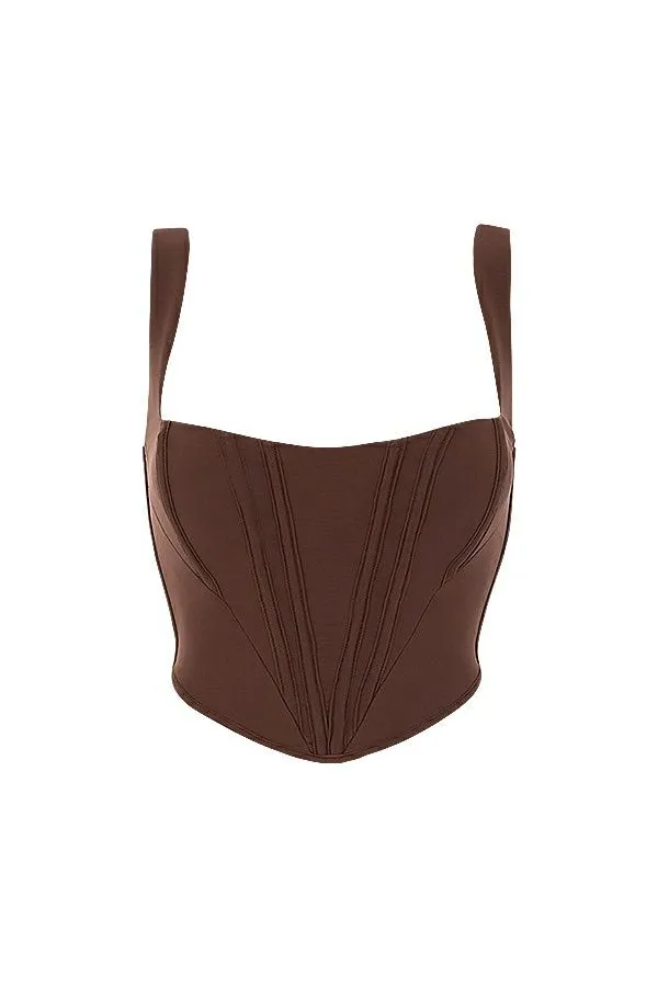 Women Ninetta Chocolate Mesh Corset House Of CB Corsets Women Ninetta Chocolate Mesh Corset House Of CB Corsets
