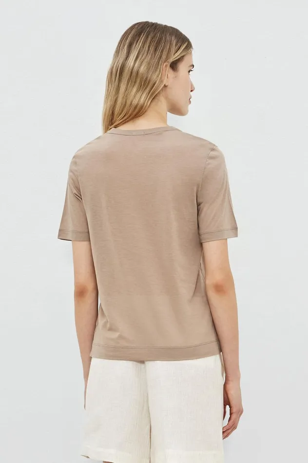 Women NIZZA 8211 Cotton Silk Jersey Tshirt 8211 Corda Massimo Alba Tops