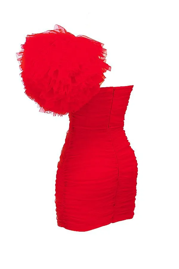 Women Noelle Scarlet Ruffle Sleeve Dress House Of CB Dresses Women Noelle Scarlet Ruffle Sleeve Dress House Of CB Dresses