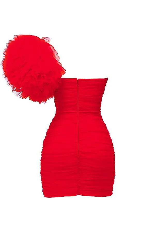 Women Noelle Scarlet Ruffle Sleeve Dress House Of CB Dresses Women Noelle Scarlet Ruffle Sleeve Dress House Of CB Dresses