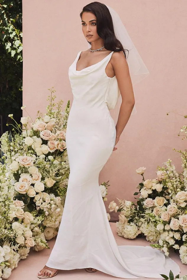 Women Odette Ivory Draped Back Bridal Gown 8211 Limited Edition House Of CB Shop Bridal Women Odette Ivory Draped Back Bridal Gown 8211 Limited Edition House Of CB Shop Bridal