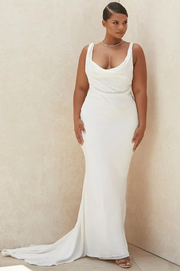 Women Odette Ivory Draped Back Bridal Gown 8211 Limited Edition House Of CB Shop Bridal Women Odette Ivory Draped Back Bridal Gown 8211 Limited Edition House Of CB Shop Bridal