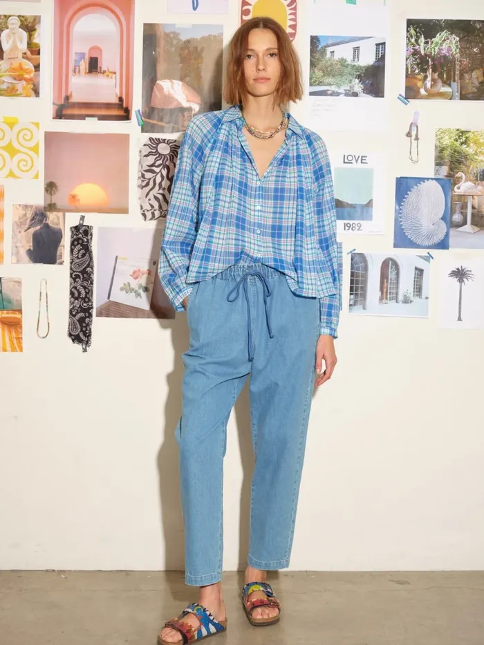 Women Pants and Jumpsuits XRENA Mid Blue Rex Denim Pant Women Pants and Jumpsuits XRENA Mid Blue Rex Denim Pant