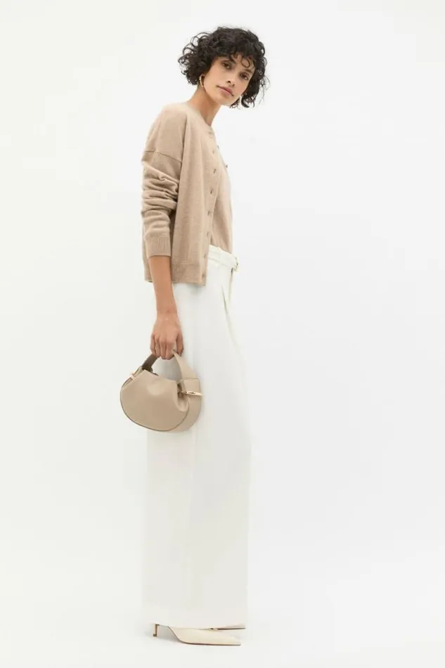 Women Pants Seed Heritage Belted Drapey Pant Cloud Cream