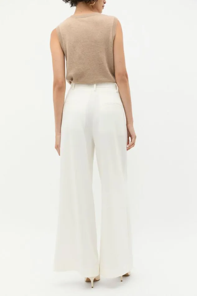 Women Pants Seed Heritage Belted Drapey Pant Cloud Cream