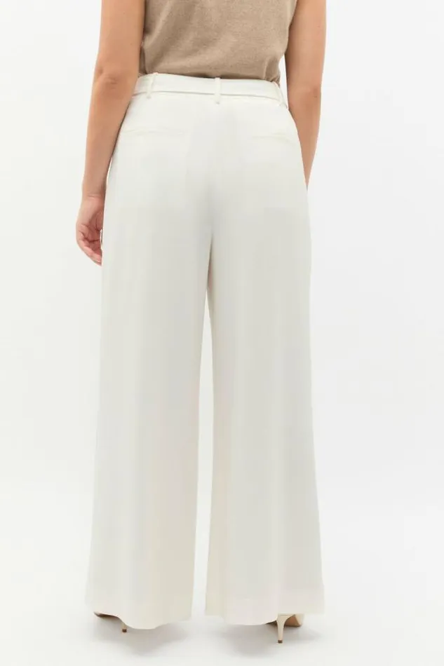 Women Pants Seed Heritage Belted Drapey Pant Cloud Cream