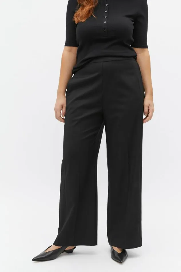 Women Pants Seed Heritage Elasticated Wide Leg Pant Black
