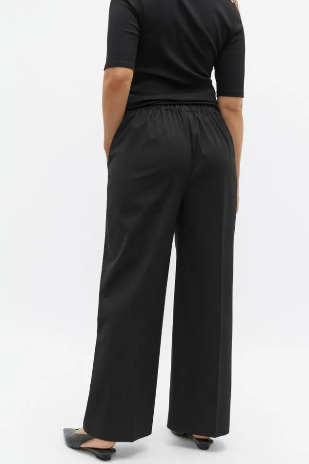 Women Pants Seed Heritage Elasticated Wide Leg Pant Black