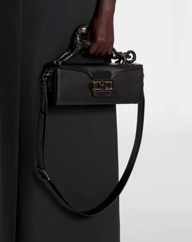 Women Pencil Lanvin Medium Leather Pencil Cat Bag Black Women Pencil Lanvin Medium Leather Pencil Cat Bag Black