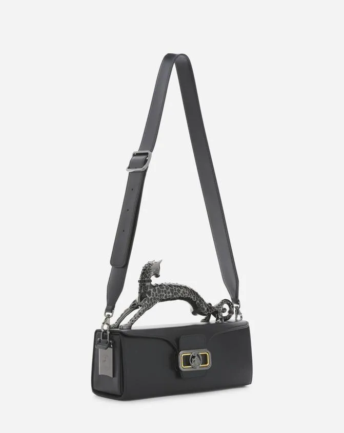Women Pencil Lanvin Medium Leather Pencil Cat Bag Black Women Pencil Lanvin Medium Leather Pencil Cat Bag Black