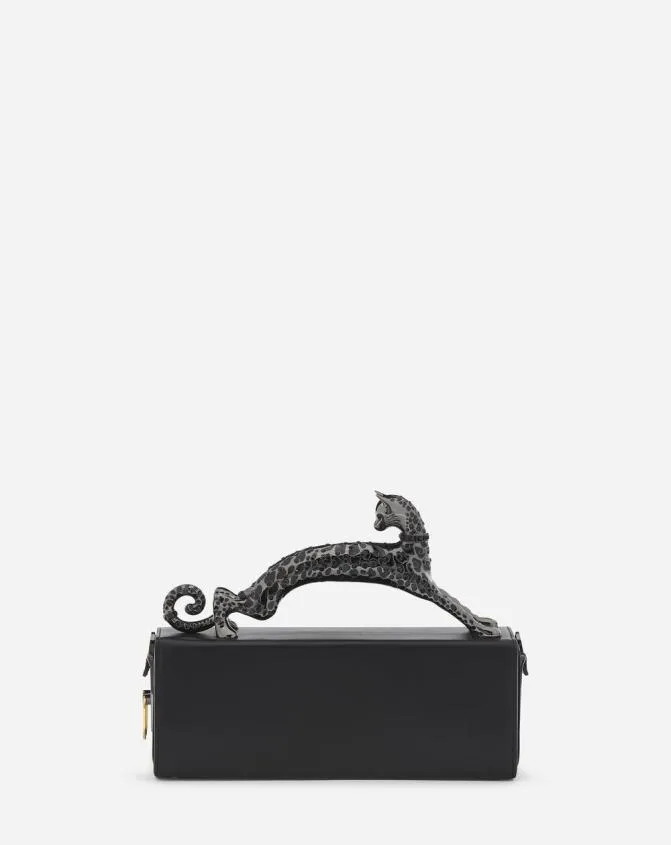 Women Pencil Lanvin Medium Leather Pencil Cat Bag Black Women Pencil Lanvin Medium Leather Pencil Cat Bag Black