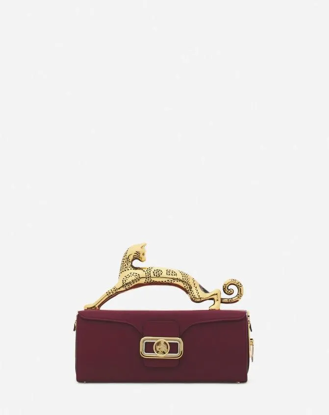 Women Pencil Lanvin Medium Leather Pencil Cat Bag Turkish Red