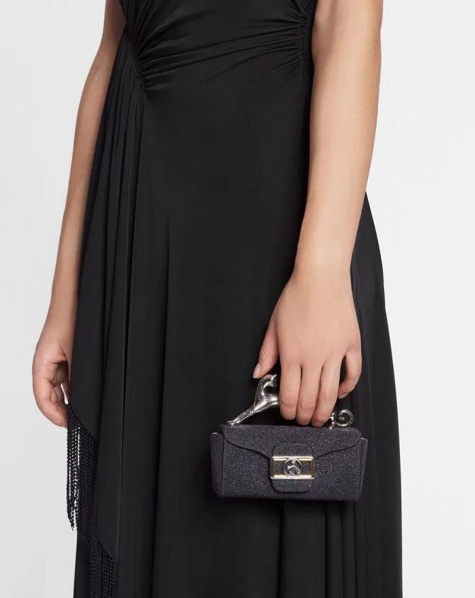 Women Pencil Lanvin Micro Pencil Cat Bag In Suede Black Women Pencil Lanvin Micro Pencil Cat Bag In Suede Black
