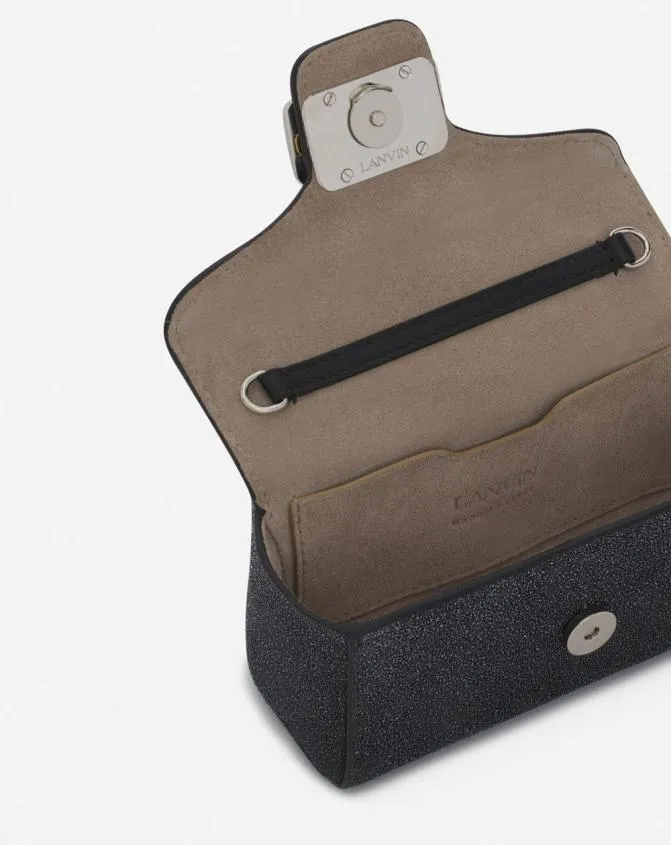 Women Pencil Lanvin Micro Pencil Cat Bag In Suede Black Women Pencil Lanvin Micro Pencil Cat Bag In Suede Black