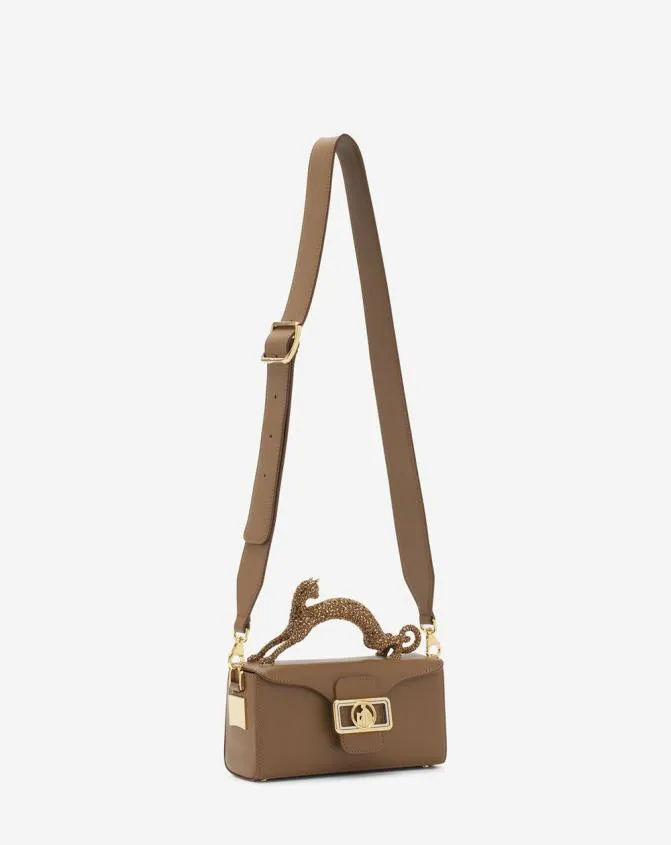 Women Pencil Lanvin Nano Pencil Cat Bag In Leather And Rhinestone Desert Women Pencil Lanvin Nano Pencil Cat Bag In Leather And Rhinestone Desert