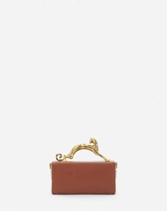 Women Pencil Lanvin Nano Pencil Cat Leather Bag Tan Women Pencil Lanvin Nano Pencil Cat Leather Bag Tan