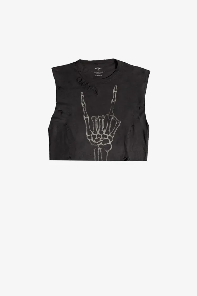 Women Rock Cropped Thrasher Tank OTHER TANKS and VESTS