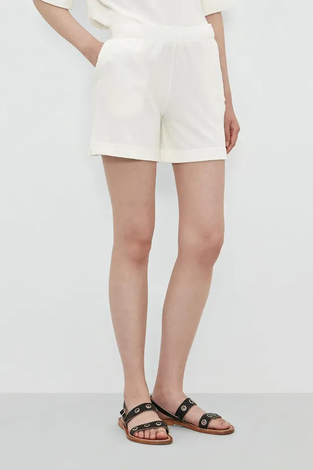 Women RONDINE 8211 Terry Cotton Linen Jersey Shorts 8211 Bianco Massimo Alba Trousers and Shorts Women RONDINE 8211 Terry Cotton Linen Jersey Shorts 8211 Bianco Massimo Alba Trousers and Shorts