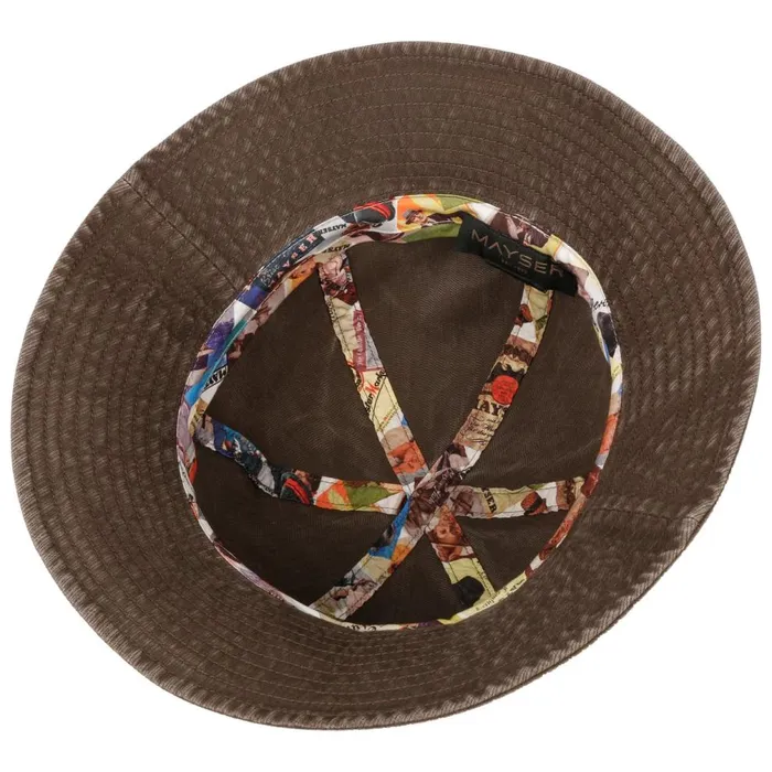 Women Ruth Cotton Hat With UV Protection Brown Mayser Bucket Hats Women Ruth Cotton Hat With UV Protection Brown Mayser Bucket Hats