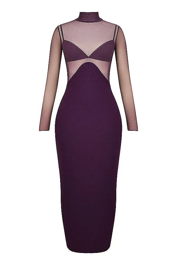 Women Safiya Black Grape Maxi Dress House Of CB Dresses