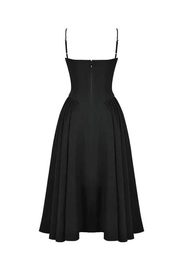 Women Samaria Black Corset Midi Dress House Of CB Dresses Women Samaria Black Corset Midi Dress House Of CB Dresses