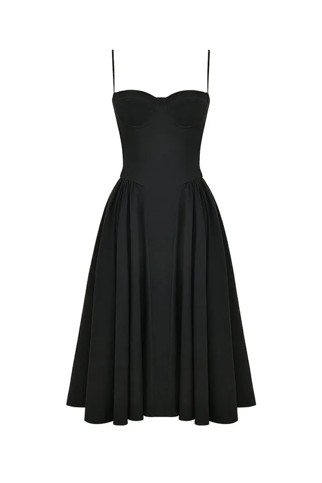 Women Samaria Black Corset Midi Dress House Of CB Dresses Women Samaria Black Corset Midi Dress House Of CB Dresses