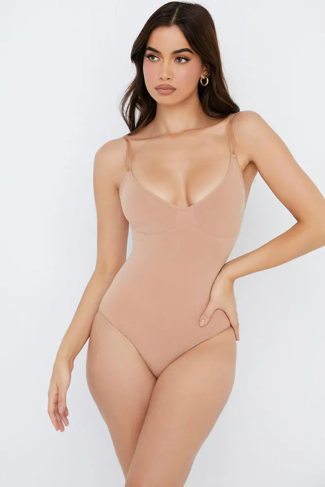 Women SCULPTING FULL BRIEF BODYSUIT CAFE AU LAIT House Of CB Shapewear