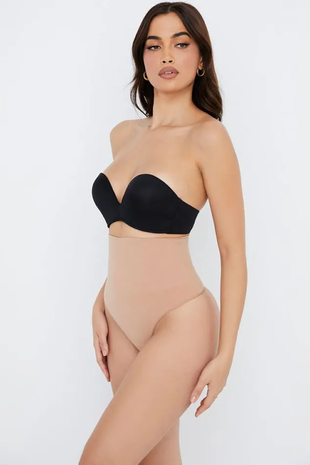 Women SCULPTING HIGH WAIST THONG CAFE AU LAIT House Of CB Shapewear Women SCULPTING HIGH WAIST THONG CAFE AU LAIT House Of CB Shapewear
