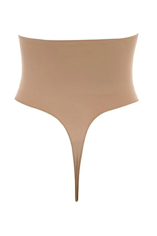Women SCULPTING HIGH WAIST THONG CAFE AU LAIT House Of CB Shapewear Women SCULPTING HIGH WAIST THONG CAFE AU LAIT House Of CB Shapewear