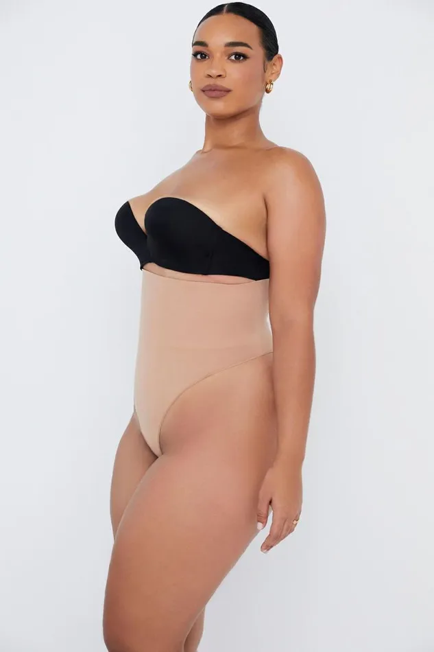 Women SCULPTING HIGH WAIST THONG CAFE AU LAIT House Of CB Shapewear Women SCULPTING HIGH WAIST THONG CAFE AU LAIT House Of CB Shapewear