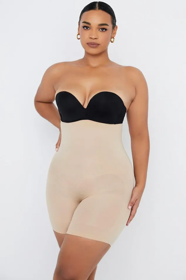 Women Sculpting Shorts Almond House Of CB Shapewear Women Sculpting Shorts Almond House Of CB Shapewear