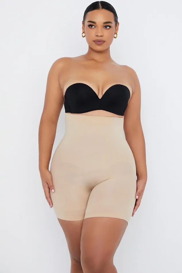 Women Sculpting Shorts Almond House Of CB Shapewear Women Sculpting Shorts Almond House Of CB Shapewear