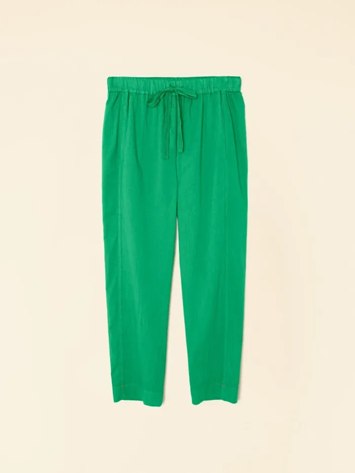 Women Sea Green Draper Pant Pants and Jumpsuits XRENA Women Sea Green Draper Pant Pants and Jumpsuits XRENA