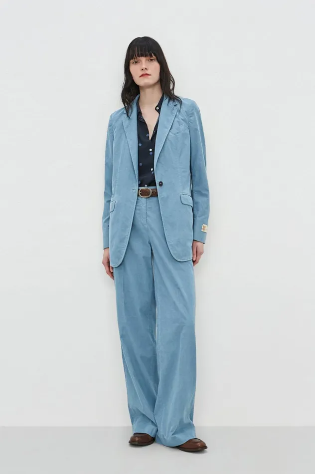 Women SELMA 8211 Silk Shirt 8211 Blu Massimo Alba Shirts