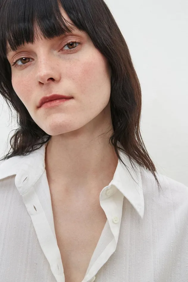 Women SELMA 8211 Silk Shirt 8211 Latte Massimo Alba Shirts