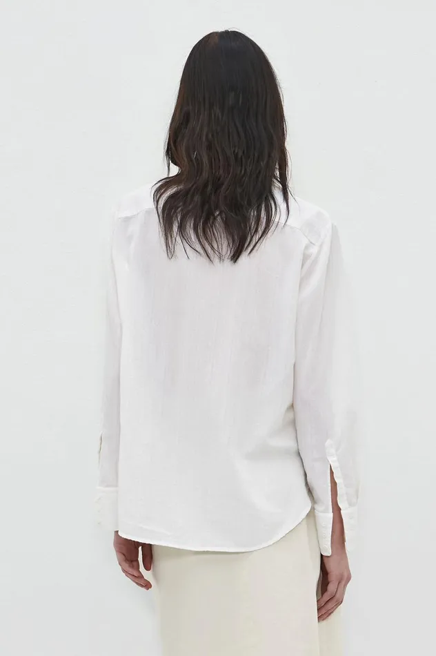Women SELMA 8211 Silk Shirt 8211 Latte Massimo Alba Shirts