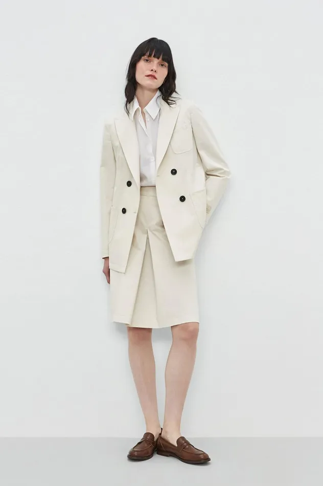 Women SELMA 8211 Silk Shirt 8211 Latte Massimo Alba Shirts