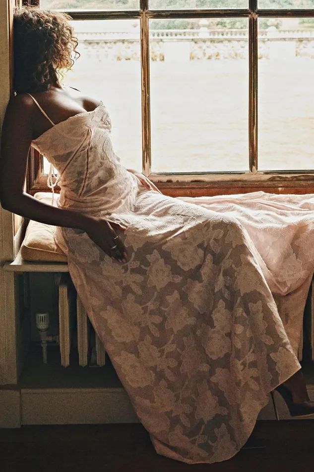 Women Seren Soft Pink Floral Lace Back Maxi Dress House Of CB Dresses Women Seren Soft Pink Floral Lace Back Maxi Dress House Of CB Dresses