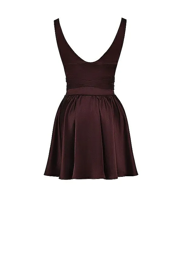 Women Shiema Rich Brown Mini Dress House Of CB Dresses Women Shiema Rich Brown Mini Dress House Of CB Dresses